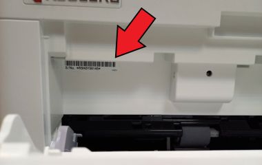 Где найти серийный номер в аппаратах Kyocera Где найти серийный номер в аппаратах Kyocera