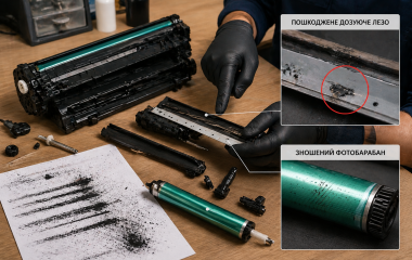 Тонер висипається з картриджа на аркуш: причини та рішення