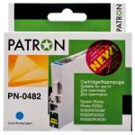Картридж сумісний Epson T0482 (C13T04824010) 460 арк, блакитний Patron (PN-0482)