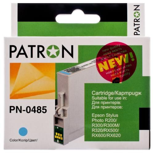 Картридж совместимый Epson T0485 (C13T04854010) 460 л, светло-голубой Patron (PN-0485)