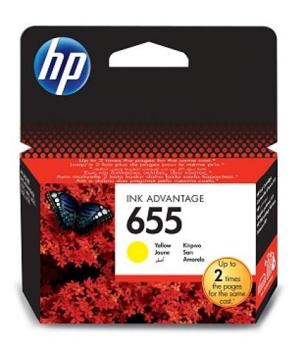 Картридж №655 600 арк, жовтий HP (CZ112AE)