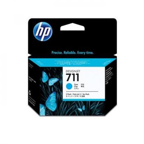 Комплект картриджів №711 3х29 мл, блакитний HP (CZ134A)