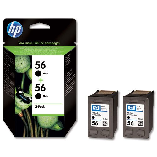 Комплект картриджей №56 черный, 2 шт HP (C9502AE)