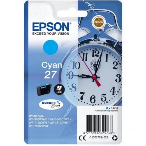 Картридж T2702 блакитний Epson (C13T27024022)