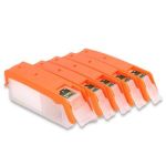 Комплект перезаправних картриджів Canon PGI-470PGBK+CLI-471BK/C/M/Y з авточіпами, без чорнил WHITE BOX