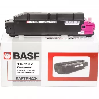 Туба з тонером BASF для Kyoсera Mita ECOSYS P6235/TK-5280M аналог 1T02TWBNL0 Magenta ( 11000 ст.) (BASF-KT-TK5280M)