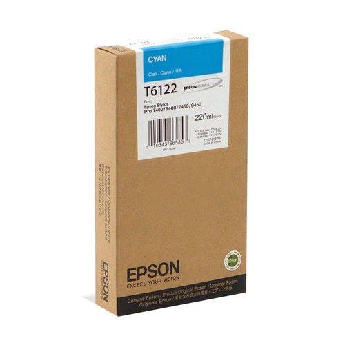 Картридж T612200 блакитний Epson (C13T612200)