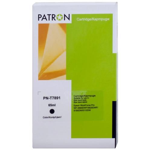 Картридж совместимый Epson T7891 XXL (C13T789140) 4K л, черный Patron (PN-T7891)
