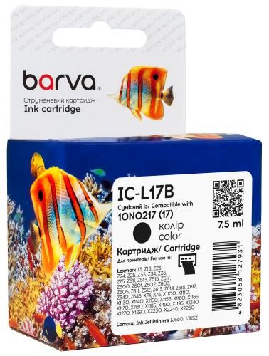 Картридж сумісний Lexmark 17 (10N0217) 205 арк, чорний Barva (IC-L17B)