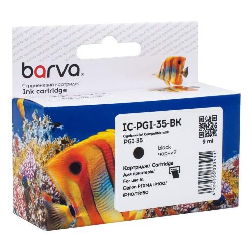 Картридж совместимый Canon PGI-35 BK (1509B001) 200 л, черный Barva (IC-PGI-35-BK)