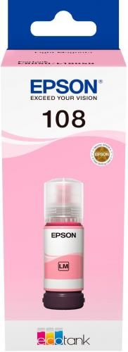 Чорнило оригінальне №108 Light Magenta для Epson EcoTank L18050 / L8050, 70 мл