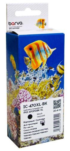 Картридж совместимый Canon PGI-470PGBK XL (0321C001) 500 л, черный Barva (IC-470XL-BK)