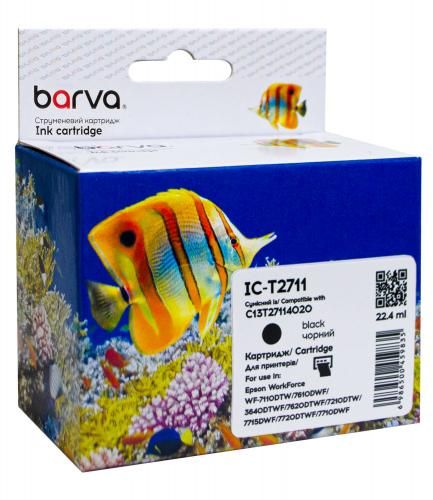 Картридж совместимый Epson 27XL/T2711 (C13T27114020) 1100 л, черный Barva (IC-T2711)