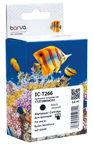 Картридж сумісний Epson 266 (C13T26614010) 250 арк, чорний Barva (IC-T266)