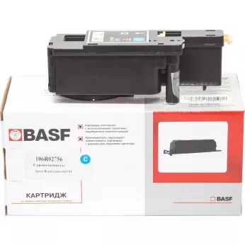 Картридж тон. BASF для Xerox Phaser 6020/6022/WC6025/6027 аналог 106R02756 Cyan ( 1000 ст.) (BASF-KT-106R02756)