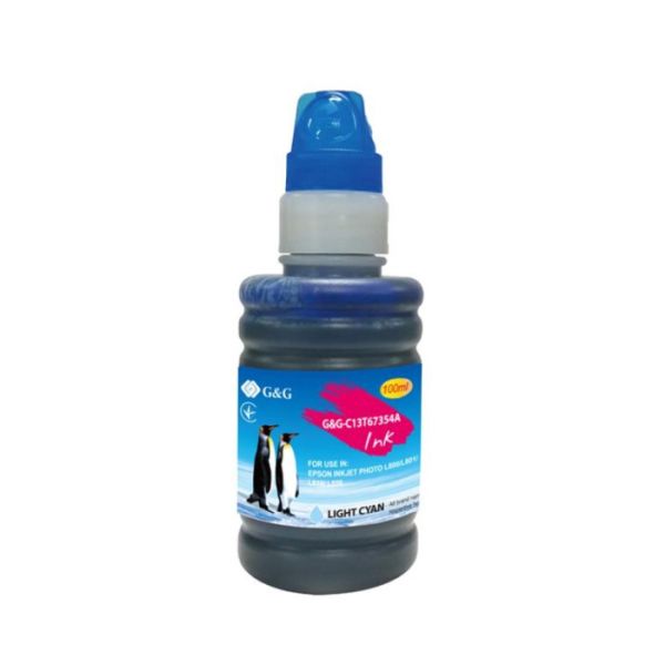 Контейнер із чорнилами G&G для Epson L800 70мл Light Cyan (G&G-C13T67354A)