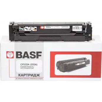 Картридж тон. BASF для LJ M180n/M181fw аналог CF532A Yellow ( 900 ст.) (BASF-KT-CF532A)