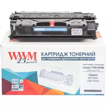 Картридж сумісний WWM для Canon 719H Black 