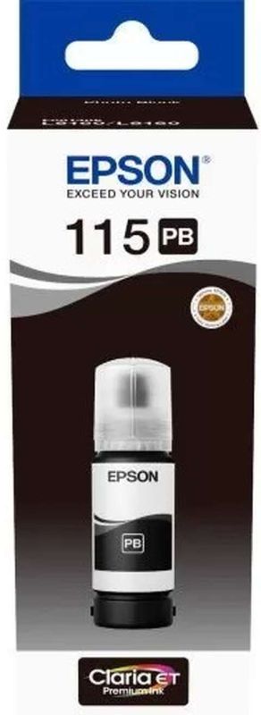 Контейнер с чернилами Epson для L8160/8180 115 70 мл Black (C13T07D14A)