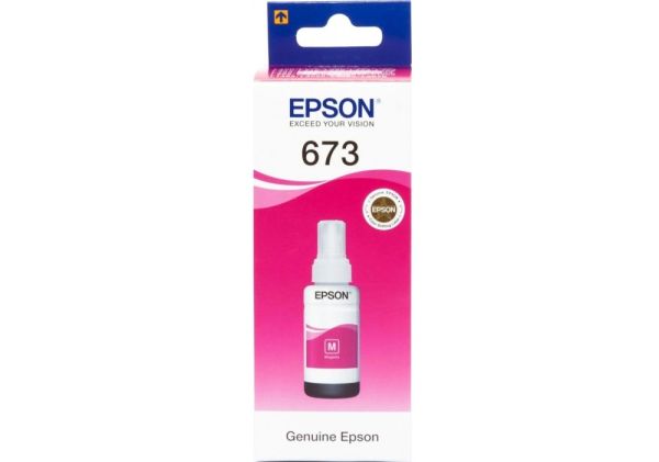 Контейнер с чернилами Epson для L800 673 70 мл Magenta (C13T67334A)
