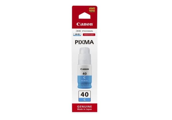Контейнер с чернилами Canon для GM2040/G5040/G6040, GI-40C 40 70мл Cyan (3400C001)