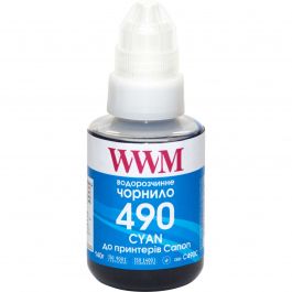 Чернила WWM GI-490 для Canon G1400/G2400/G3400 140г Cyan (C490C)