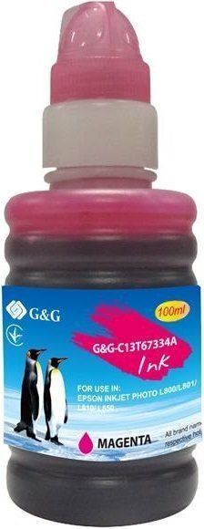 Контейнер із чорнилами G&G для Epson L800 70мл Magenta (G&G-C13T67334A)