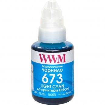 Чернила WWM 673 для Epson L800 140г Light Cyan (E673LC)