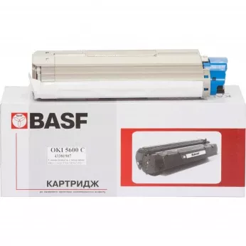 Картридж тон. BASF для OKI C5600/5700 аналог 43381907 Cyan ( 2000 ст.) (BASF-KT-C5600C-43381907)
