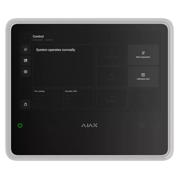 Бездротовий прилад приймально-контрольний пожежний (ППКП) з підтримкою пристроїв для захисту від вторгнення Ajax EN54 Fire Hub Jeweller White (125732.315.WH) Бездротовий прилад приймально-контрольний пожежний (ППКП) з підтримкою пристроїв для захисту від вторгнення Ajax EN54 Fire Hub Jeweller White (125732.315.WH)