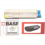 Картридж тон. BASF для OKI C5650/5750 аналог 43872305/43872321 Yellow ( 2000 ст.) (BASF-KT-C5650Y)