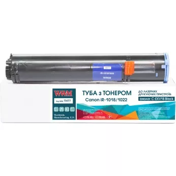 Туба с тонером WWM для Canon iR-1018/1022 аналог C-EXV18 Black (8400 ст.) (TH77)
