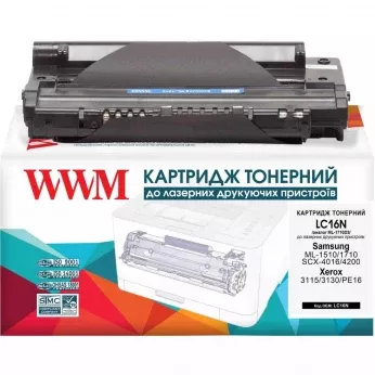 Картридж тон. WWM для Samsung ML-1510/1710/1750 аналог ML-1710D3/XEV Black ( 3200 ст.) (LC16N)