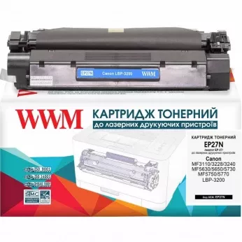 Картридж сумісний WWM для Canon EP-27 Black