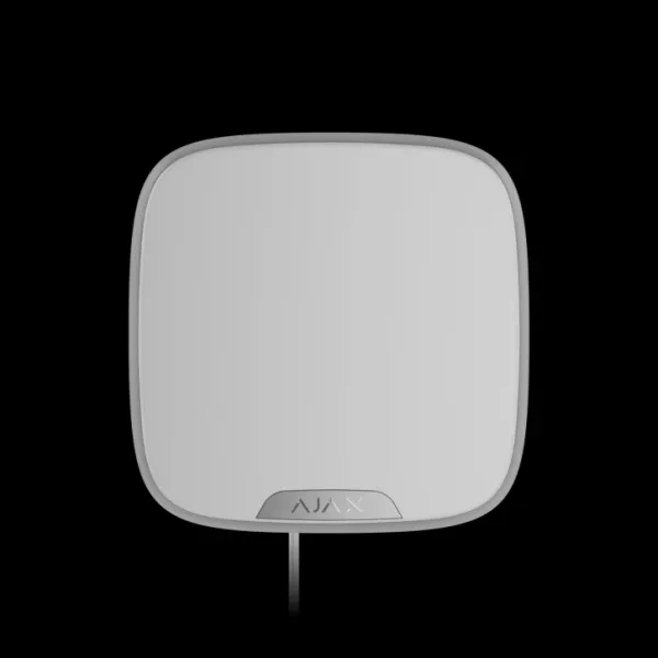 Дротова сирена з кріпленням для брендованої лицьової панелі Ajax StreetSiren DoubleDeck Fibra White