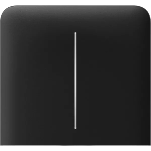 Бічна кнопка для двоклавішного вимикача Ajax SideButton (2-gang) vertical Black