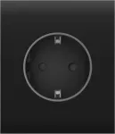 Центральна панель для вбудованої розетки Ajax СenterCover (basic) Black