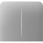 Бічна кнопка для двоклавішного вимикача Ajax SideButton (2-gang) vertical Fog