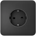 Передня панель для вбудованої розетки Ajax SoloCover (basic) Graphite