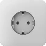Передня панель для вбудованої розетки Ajax SoloCover (basic) White