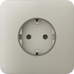 Передня панель для вбудованої розетки Ajax SoloCover (basic) Ivory
