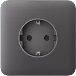 Передня панель для вбудованої розетки Ajax SoloCover (basic) Grey