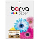 Фотобумага белая суперглянец 255 г/м2, A4, 20 л Profi Barva (IP-R255-061)