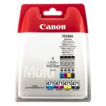 Комплект картриджів CLI-471 чорний, блакитний, пурпуровий, жовтий Canon (0401C004)