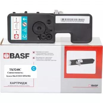 Туба з тонером BASF для KYOCERA M5526cdn/M5526cdw, TK-5240C аналог 1T02R7CNL0 Cyan ( 3000 ст.) (BASF-KT-1T02R7CNL0)