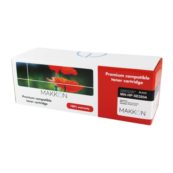 Картридж MAKKON сумісний аналог HP 128A (CE320A) Black