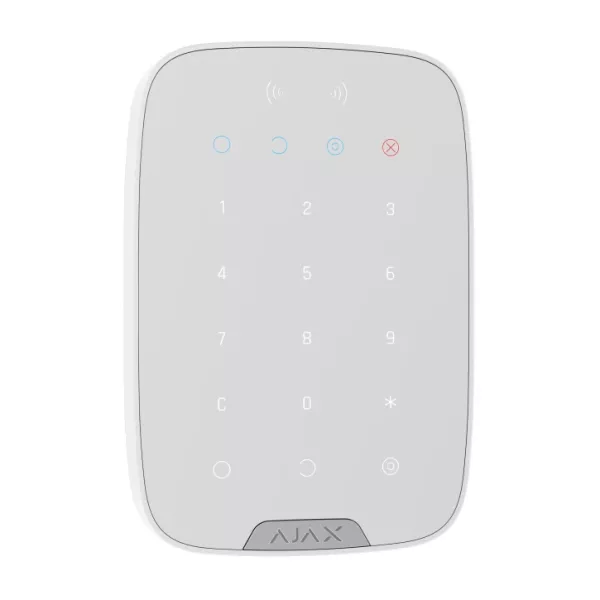 Бездротова сенсорна клавіатура Ajax KeyPad S Plus White