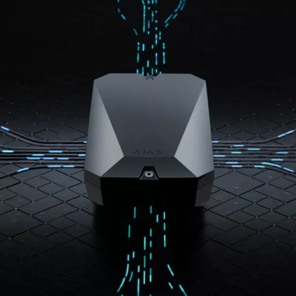 Гибридная централь системы безопасности Ajax FIBRA Hub Hybrid (2G) белая