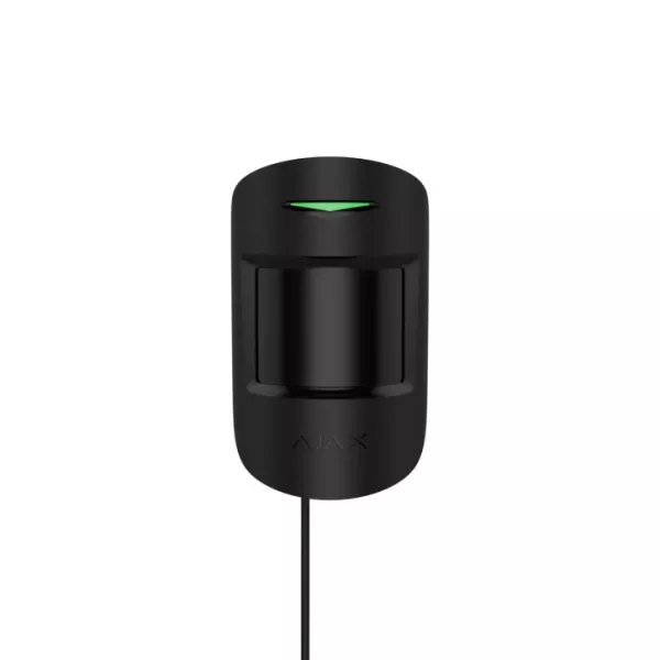 Проволочный датчик движения Ajax MotionProtect Plus Fibra Black с дополнительным микроволновым сенсором.