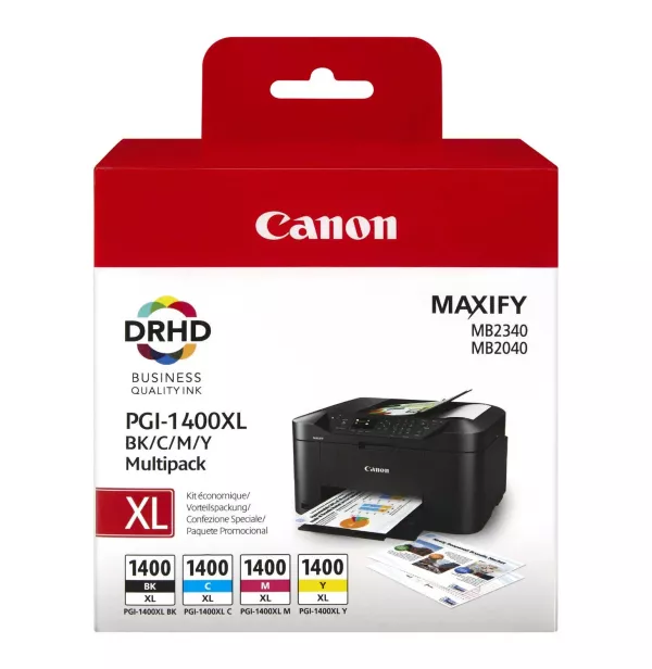 Комплект картриджей PGI-1400 XL черный, голубой, пурпурный, желтый Canon (9185B004)